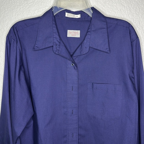 Sue Patrick Austin Women’s Blue Button Down Shirt 16 - Picture 3 of 8